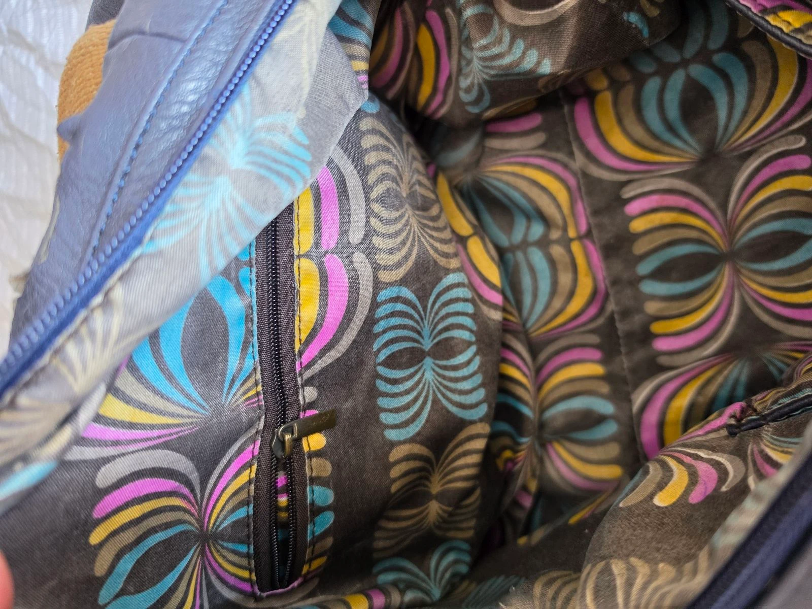 Sac à main / Bandoulière Gallantry - Modèle Polochon Bleu Marine – photo 6
